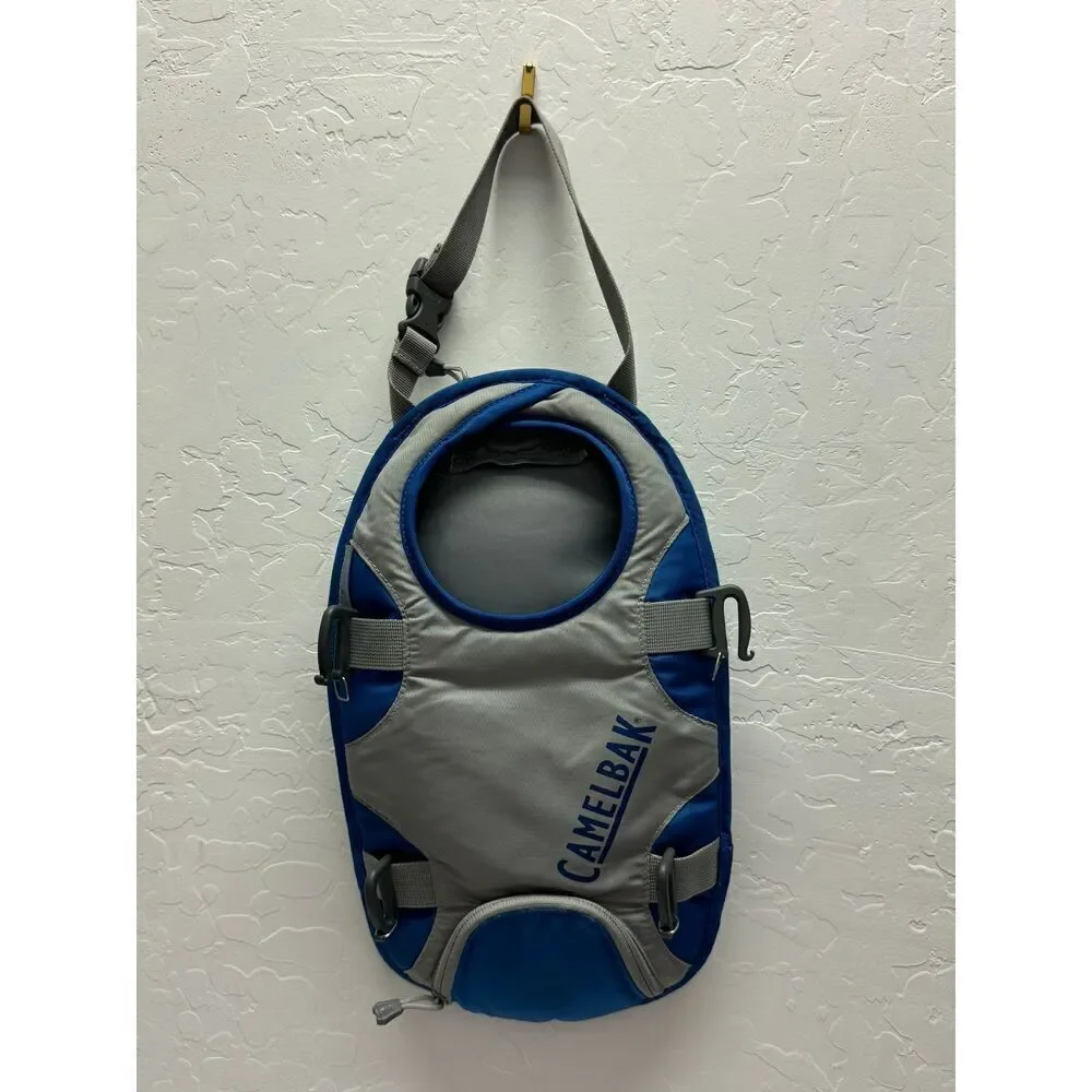 CamelBak Blue Gray Hydration Pack Single Shoulder Strap Buckle Closures